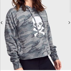 SoulCycle Cropped Camo Hoodie